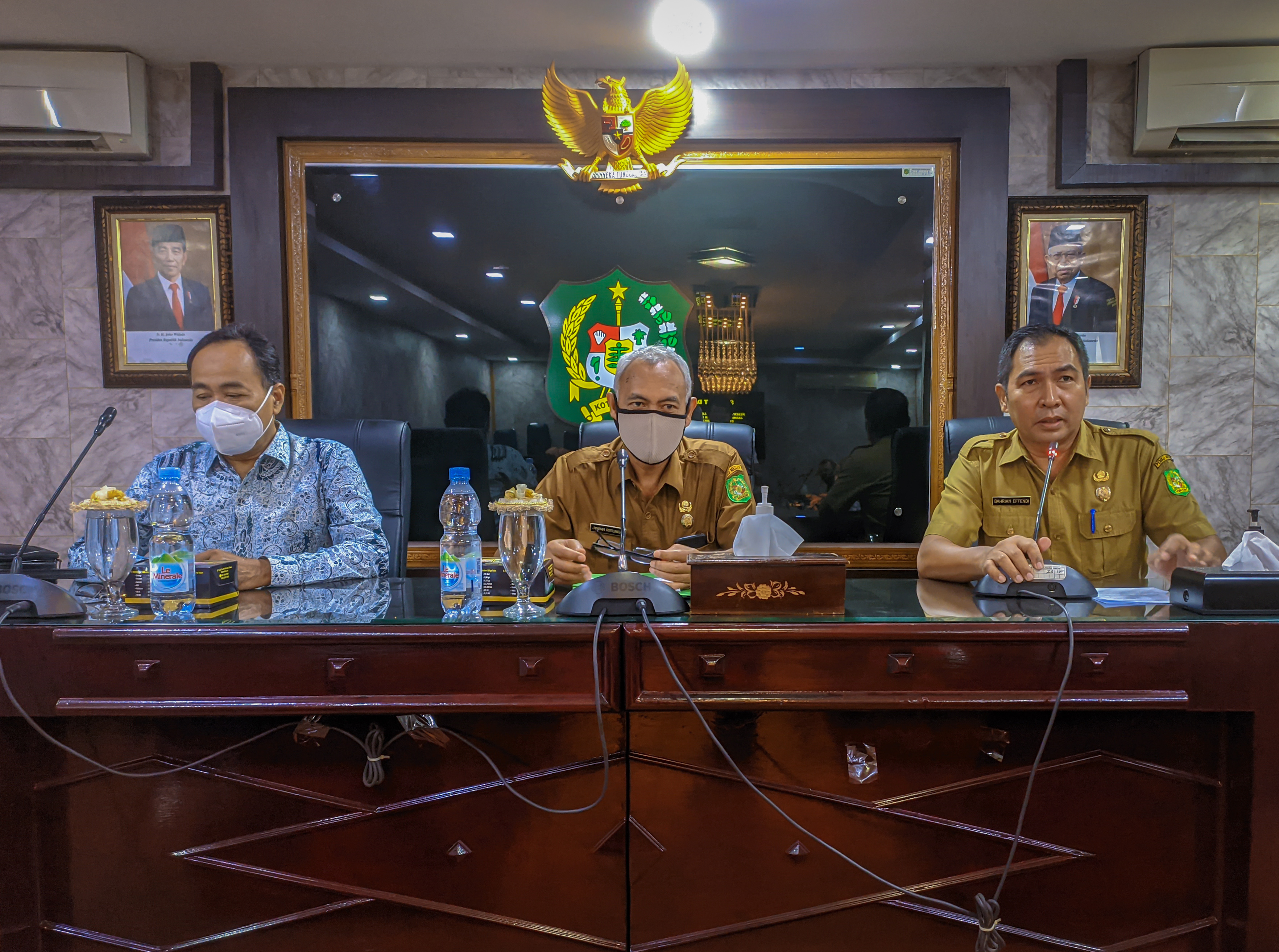 KEPALA BALITBANG PIMPIN RAPAT TIM KELOMPOK KERJA JARINGAN PENELITIAN DAN PENGEMBANGAN BIDANG PENDIDIKAN KOTA MEDAN TAHUN 2021