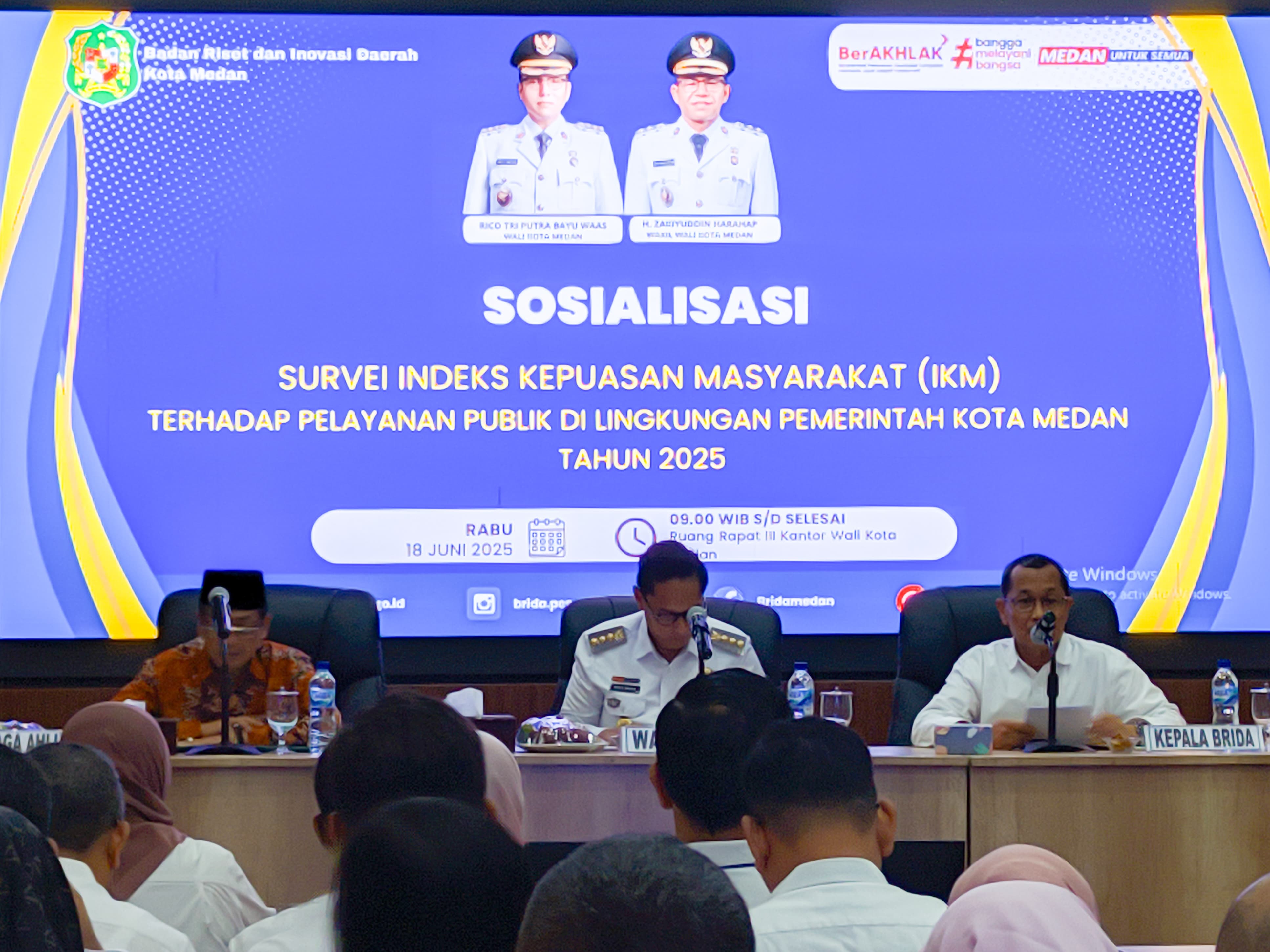 Brida Kota Medan Gelar Sosialisasi Survei Indeks Kepuasan Masyarakat Tahun 2025